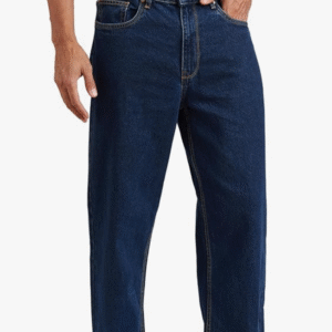 Symbol Men's Baggy Fit Cotton Jeans | Mid Rise | Loose & Relaxed | Oversized Jeans Pant